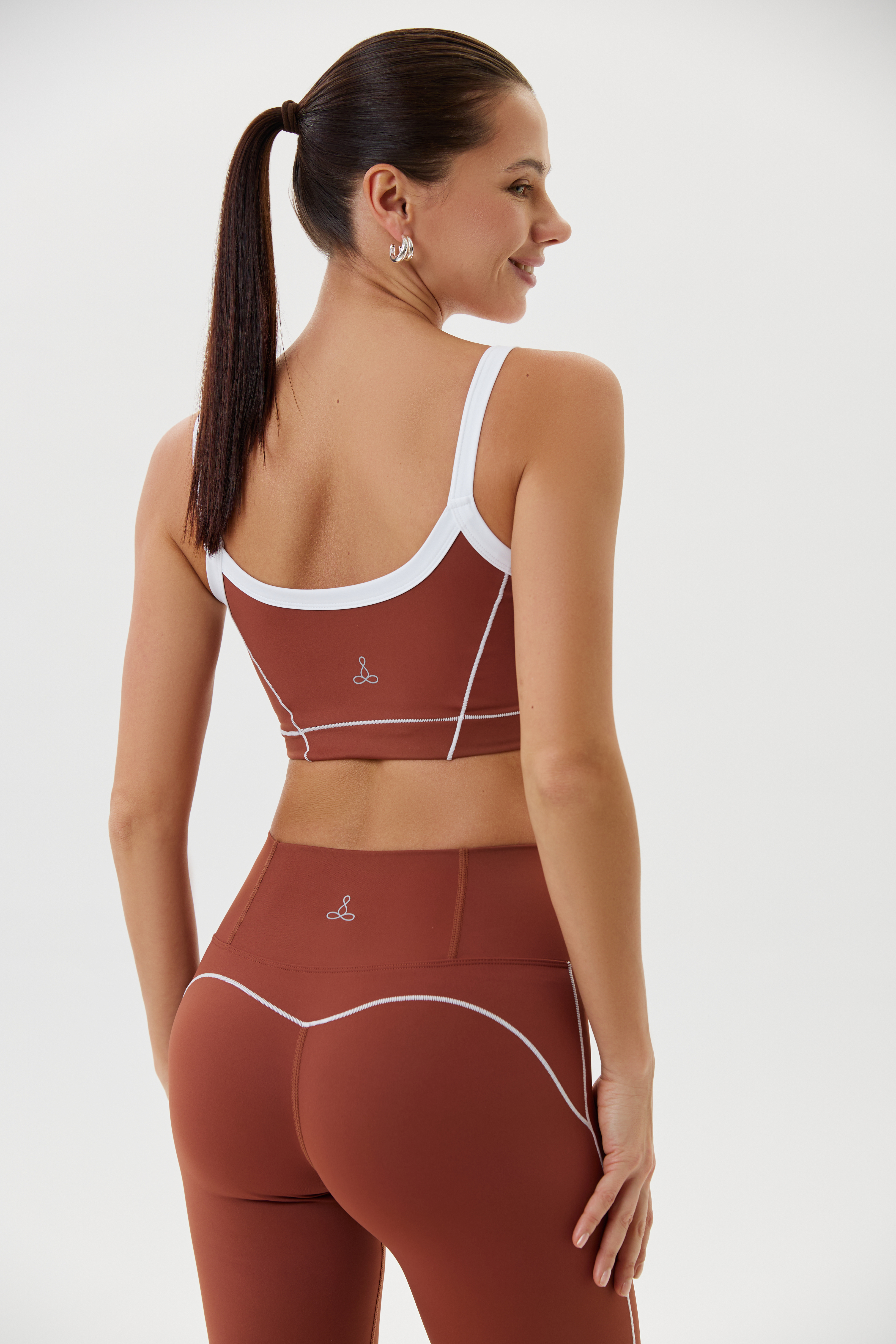 Топ бра спортивный (Коричневый, S)