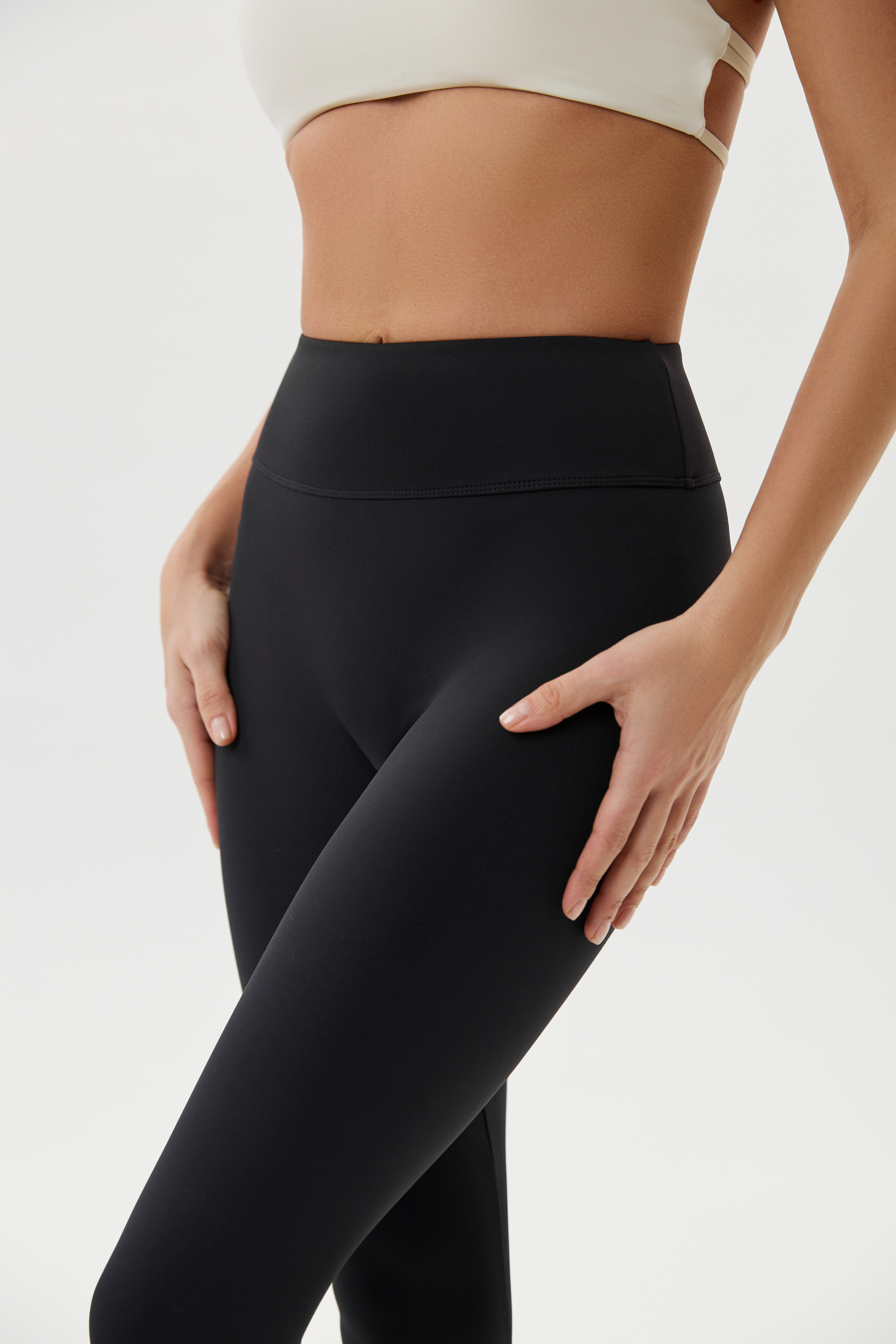 Леггинсы пуш-ап спортивные (Черный, S)