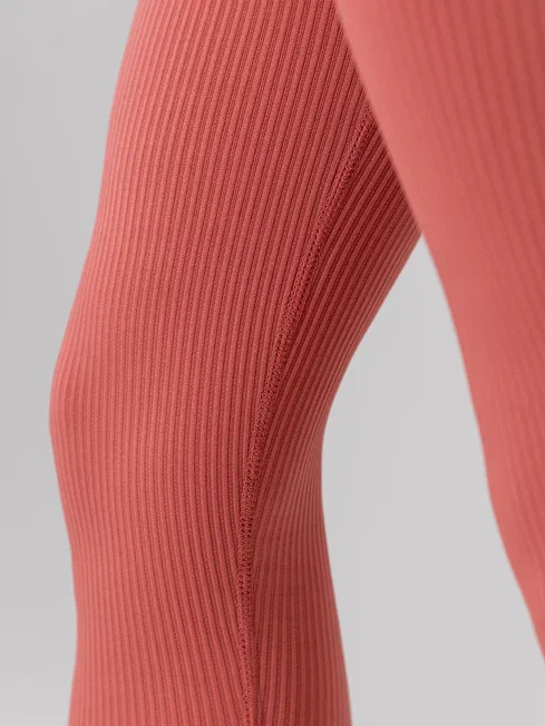 Леггинсы в рубчик (Розовый, S)