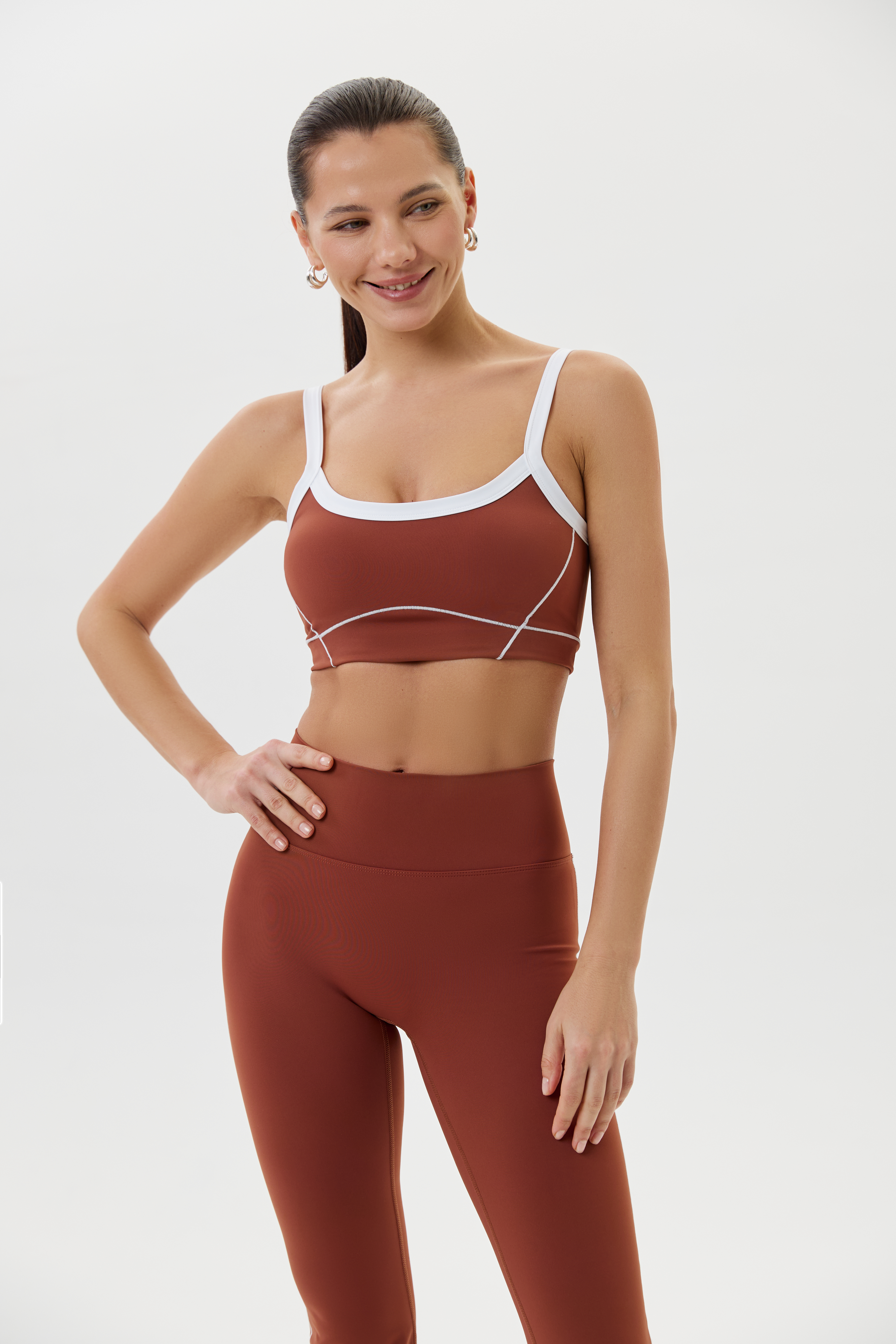 Топ бра спортивный (Коричневый, S)