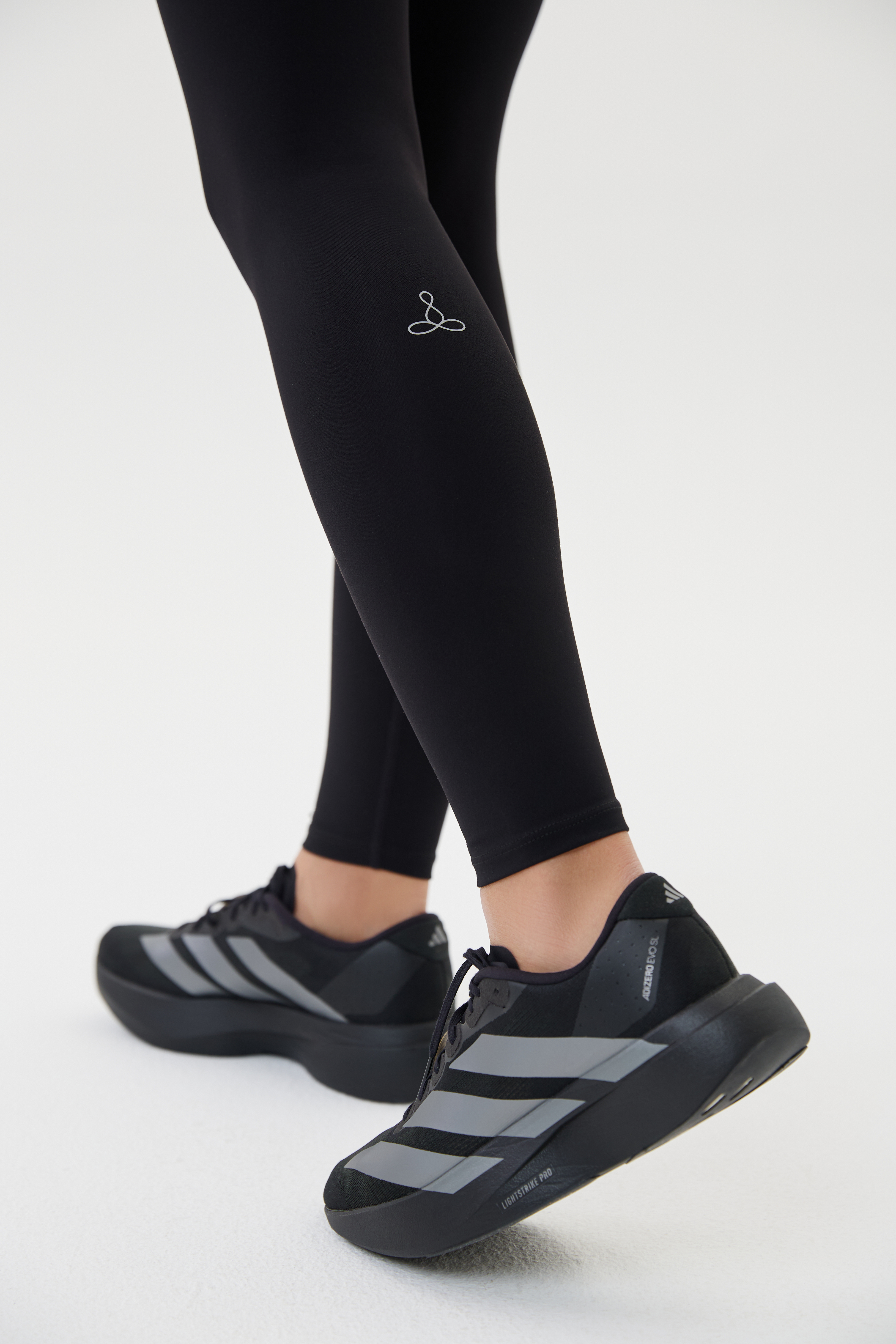 Леггинсы с галочкой спортивные (Черный, S)